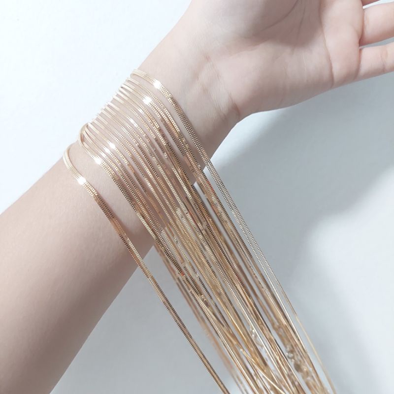 kalung milano emas asli cantik mengkilap awet kokot per