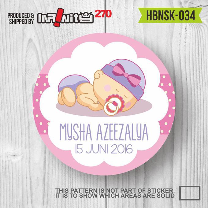 

Sticker Label Souvenirs Hampers Ulang Tahun Aqiqah Man Yue Hbnsk-034 Terbaru