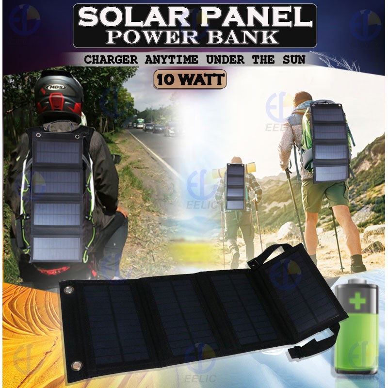 EELIC SPC-10WATT SOLAR PANEL CHARGER 10 WATT 2000 MA MINI SOLAR PANEL POWER BANK MOBILE CHARGER 5V