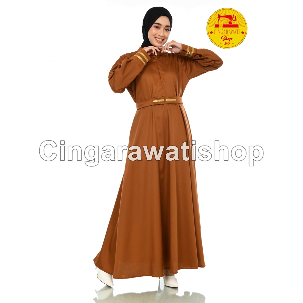 Seragam PNS Wanita Gamis Pns Toyobo Fodu Premium Baju Dinas Pemda Seragam Guru Baju Guru Khaki Tua K