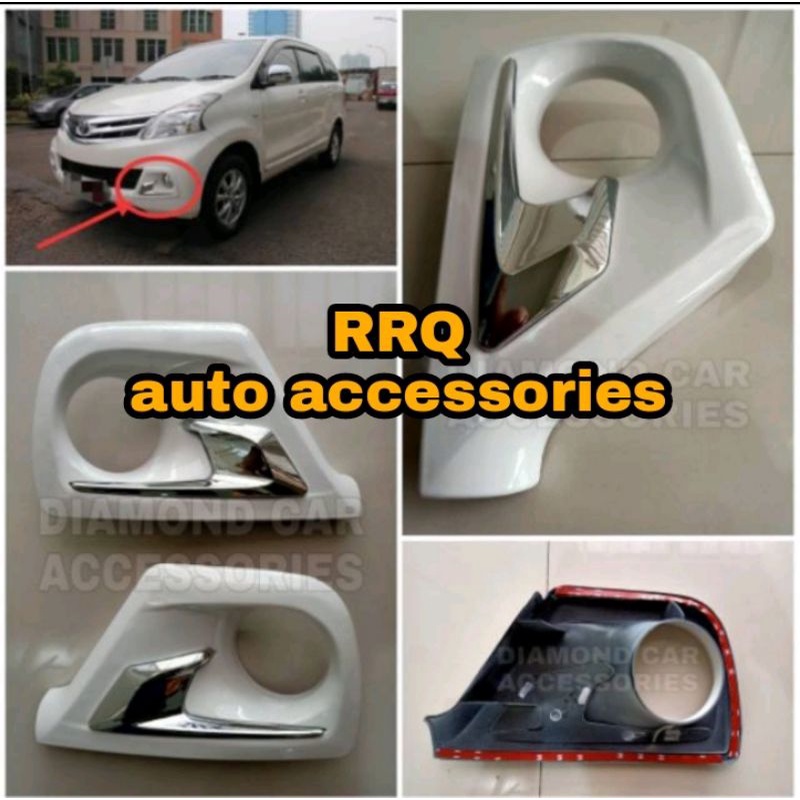 RING FOGLAMP AVANZA XENIA 2014 LUXURY cover lampu kabut xenia avanza 2014 warna hitam putih silver k
