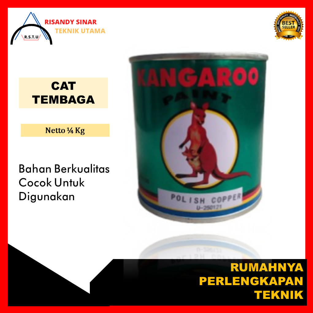 

cat tembaga | cat kangaro tembaga 1/4 kg