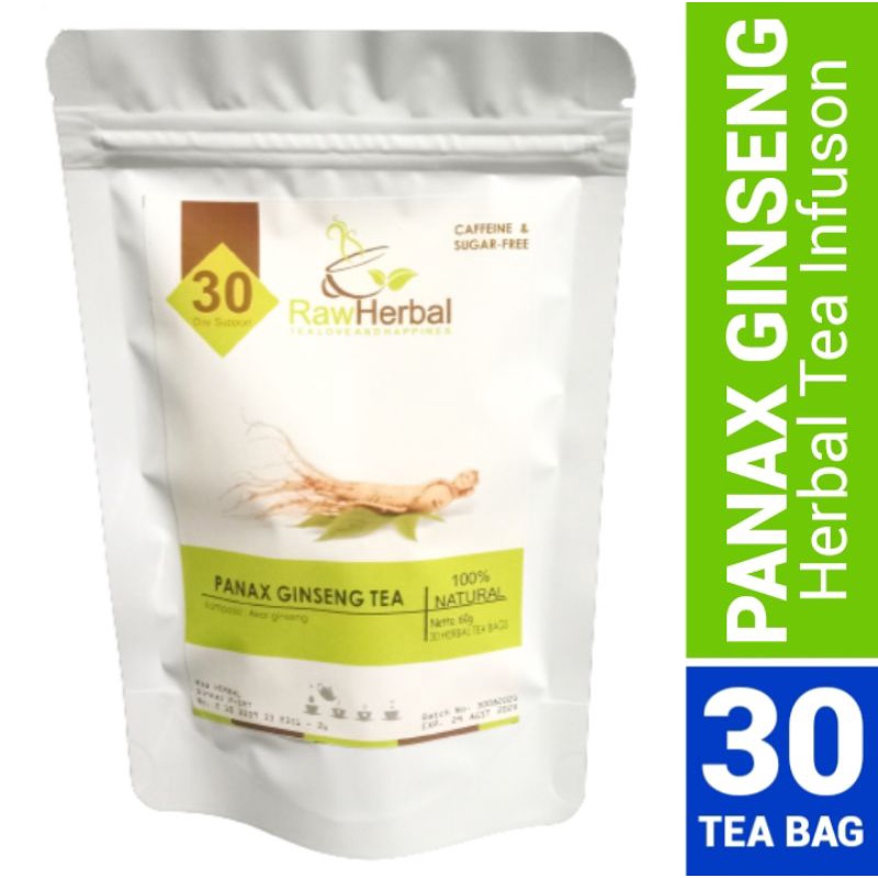 Panax Ginseng Tea : Panax Ginseng Herbal Tea Isi 30 Tea Bag