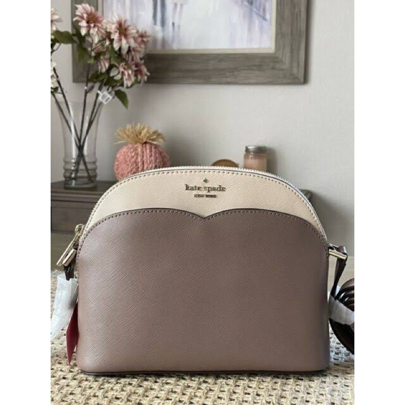 Tas KS original - Kate Spade payton dome crossbody in neutral multi