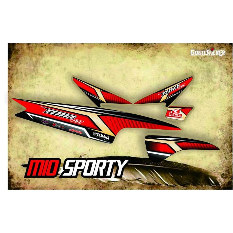 (BISA COD) STIKER STRIPING MOTOR MIO SPORTY/SMILE/KARBU Scotlite Skotlet Sticker Variasi