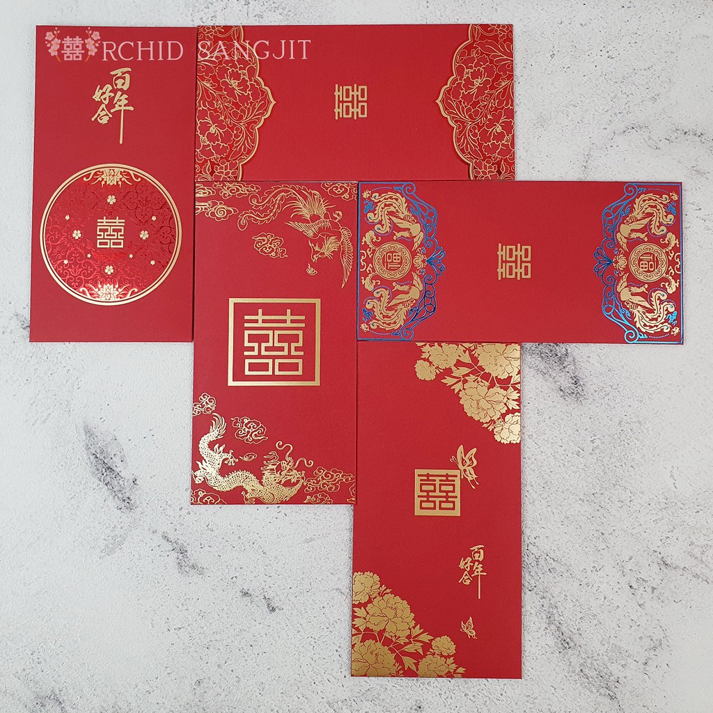 

angpao shuang xi sangjit pembawa baki
