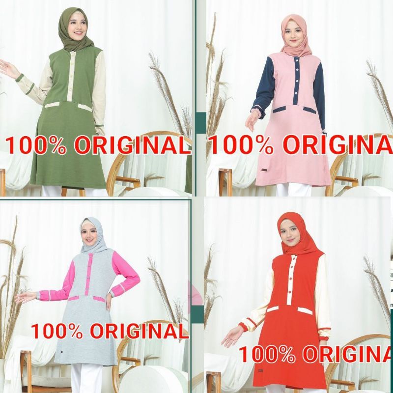 RAHNEM TUNIK BAHAN KATUN KNITTING | RAHNEM TUNIK TN 02 | TUNIK CANTIK MURMER | RAUNA RAHMEM