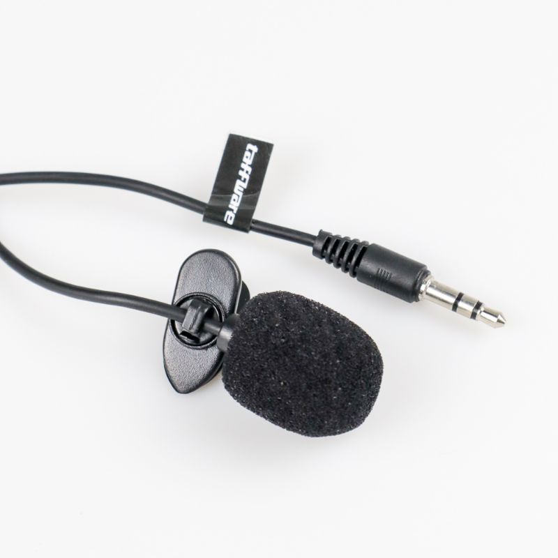 Taffware 3.5mm Microphone with Clip for Smartphone / Laptop / Tablet PC - SR-503 - Black