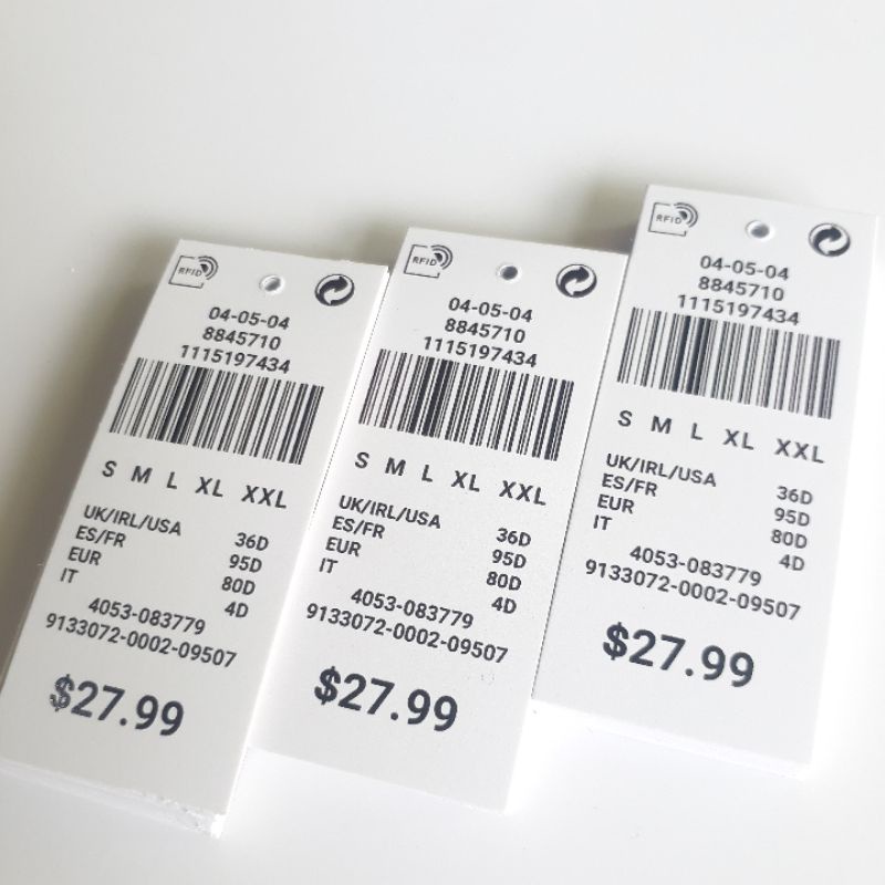 

hangtag label baju barcode