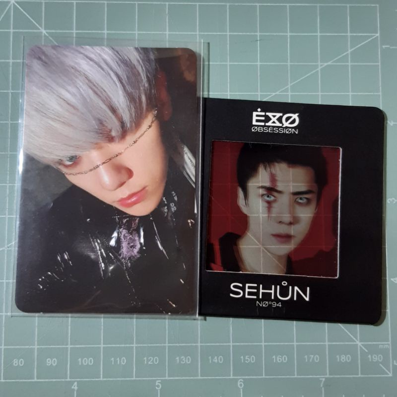 PHOTOCARD PC BAEKHYUN SEHUN PHOTO SLIDE OBSESSION XEXO VER
