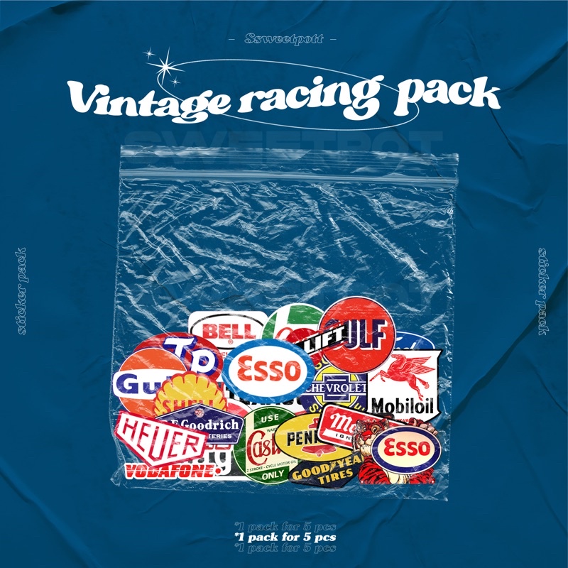 

(BISA COD) STICKER PACK [VINTAGE SPONSOR RACING EDITION] / STICKER AESTHETIC / STICKER RANDOM ISI 5 / STICKER METAL / STICKER POP / STICKER INDIE / STICKER BAND