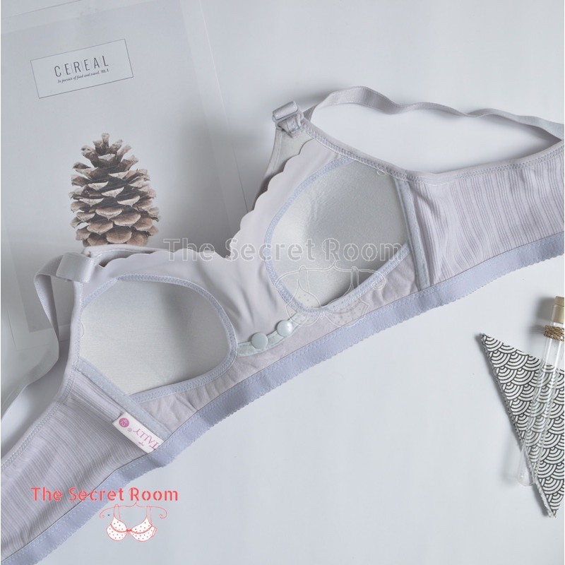 TALLY BRA BH MENYUSUI 2665 I TANPA KAWAT | CUP C | BUSA TIPIS | KAIT 4 | SIZE 36-42