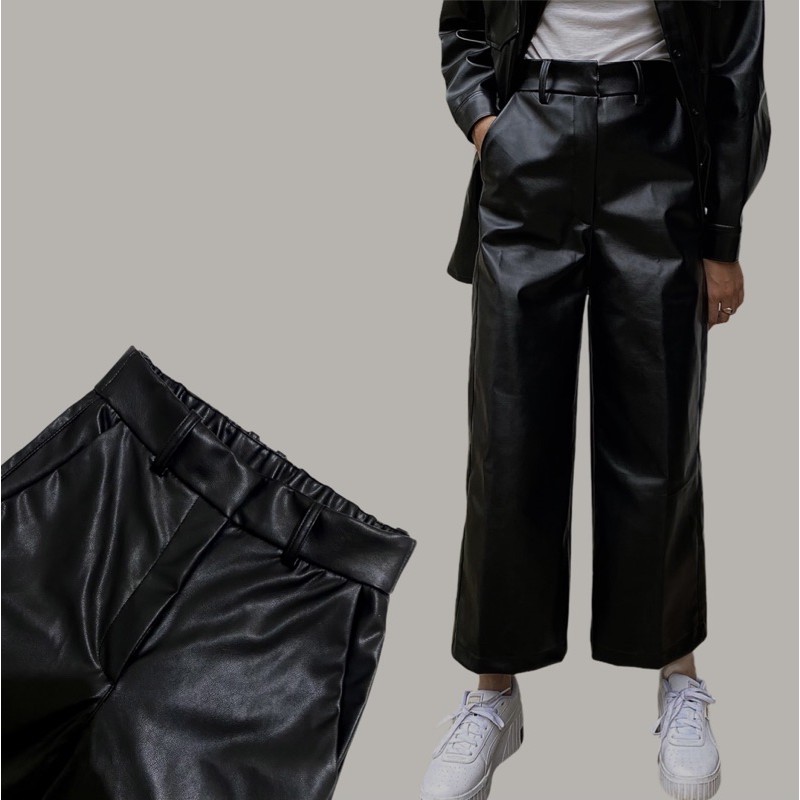 SB89LM Faux Leather Pants / Celana Kulit