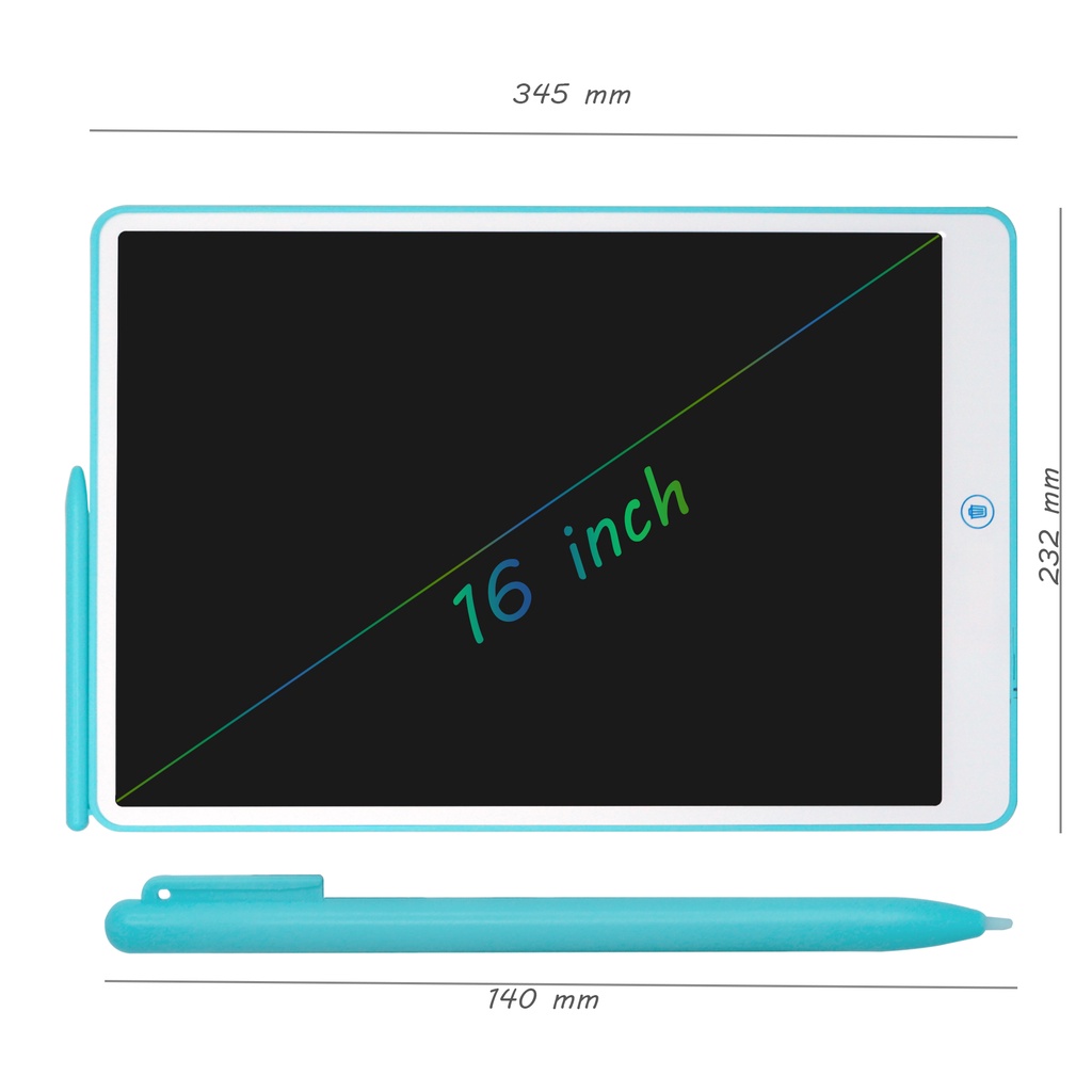 Papan Tulis Untuk Gambar Hapus Tulis Anak LCD LED 16 Inch With Stylus Pen / LCD DRAWING