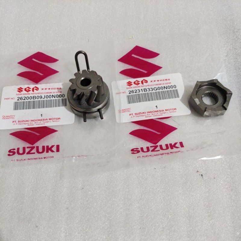 Gir Gear kick pinion starter plus lawan kick starter set Suzuki Nex - Skywave-SkyDrive-Hayate ori 26