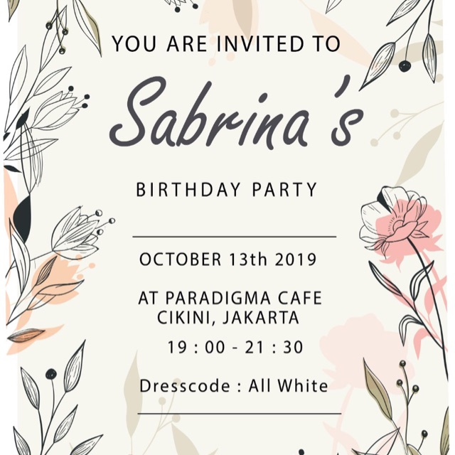Jual Invitation card Shopee Indonesia