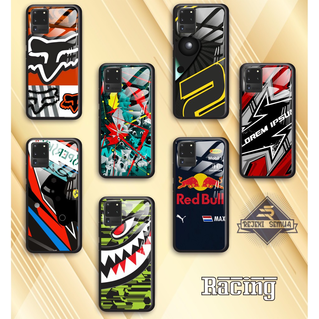 back case glass RACING Vivo Y91 Y17 Y12 Y15 Y93 Y95 Y81 Y83 Y71 Y53 y20 Y30 Y50 V17 Y11 [RS]1431