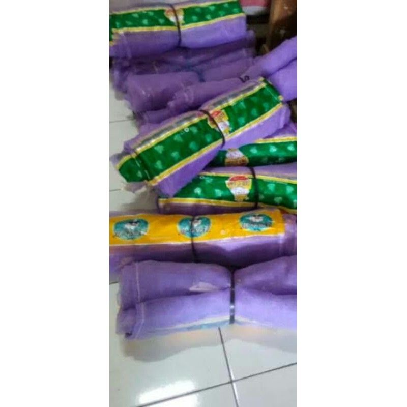 Paket 50 biji karung bawang bungkus kelengkeng 1 ikat isi 50 biji pelindung kelengkeng brongsong buah blongsong kelengkeng Waring bawang Waring Buah