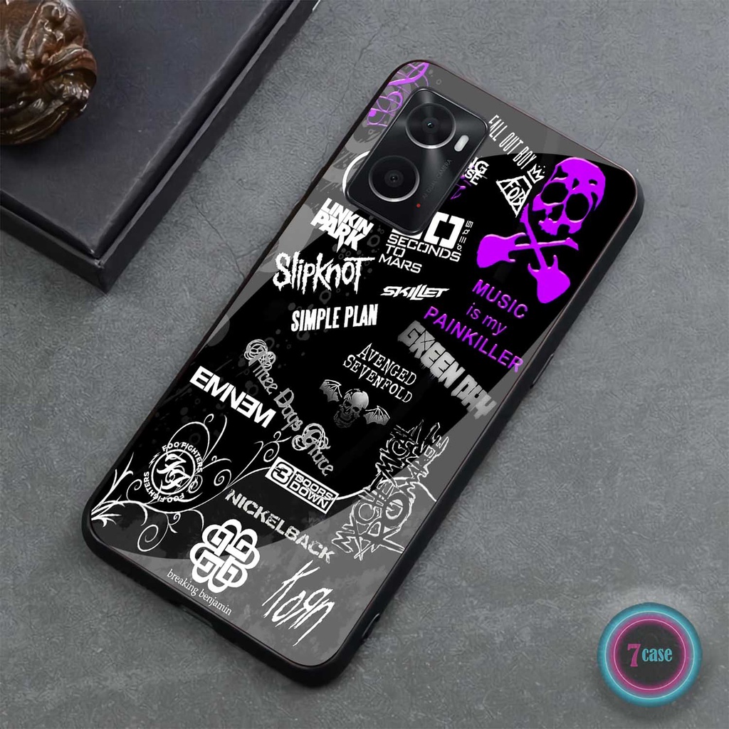 Case Kilau Oppo A76 A96 A36 4G LTE | Casing Hp Glossy Motif Aesthetic