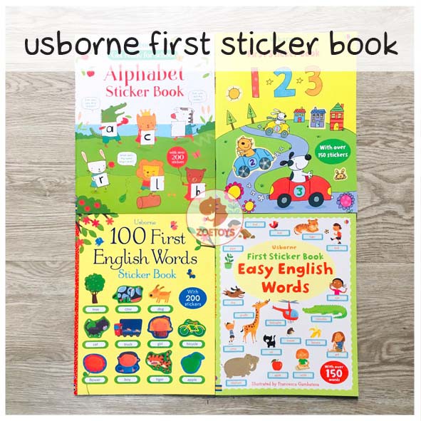 Zoetoys Usborne First Sticker Book 2 | Mainan Edukasi Aktivitas Menempel Anak