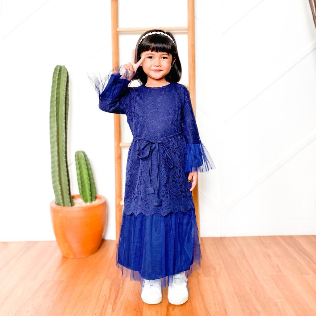 Humaira Kids - gamis pesta / dress anak/ brukat anak / dres kondangan anak / gamis anak / baju pesta