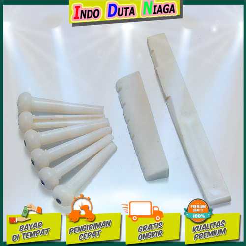 IDN TECH - TaffSTUDIO Bridge Pins + Saddle Senar Gitar Akustik - A009