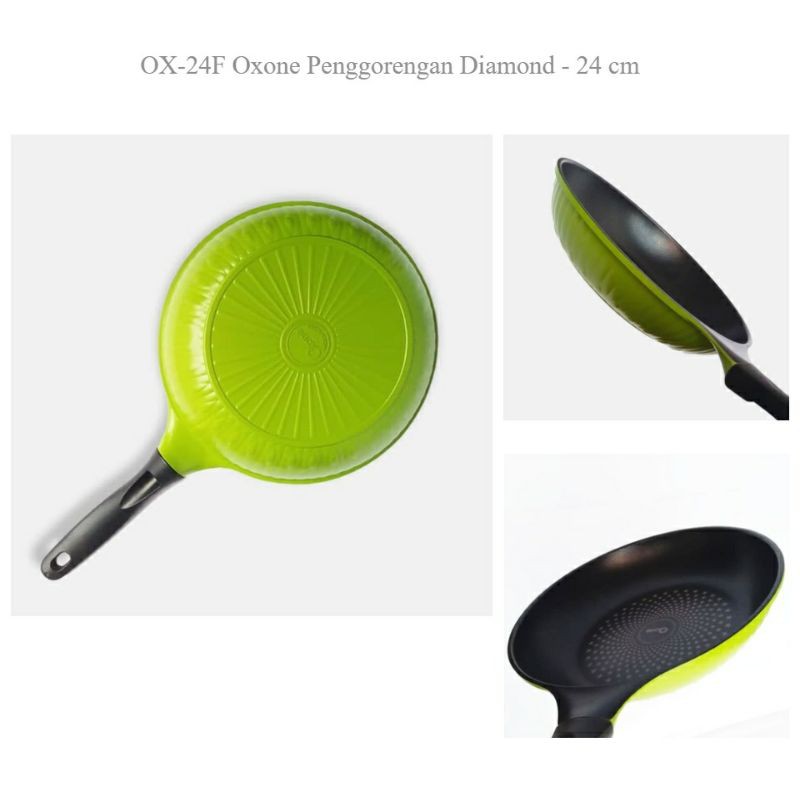 Oxone OX-24F Fry Pan Oxone 24cm (Marble Coating) Panci Penggorengan