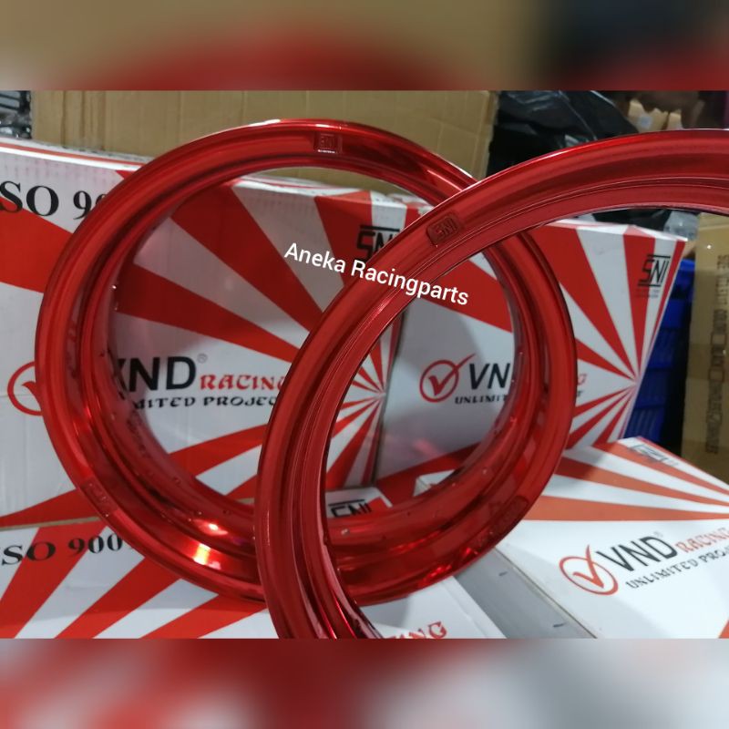 velg jari jari ring 14 vnd racing SNI 250 350 depan belakang / pelak ruji tapak lebar