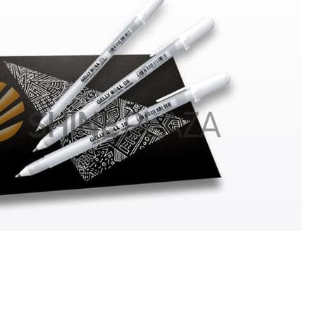 

☎ Sakura Gelly Roll Classic White Gel Pen Set - Pulpen Gel Putih Set ➸