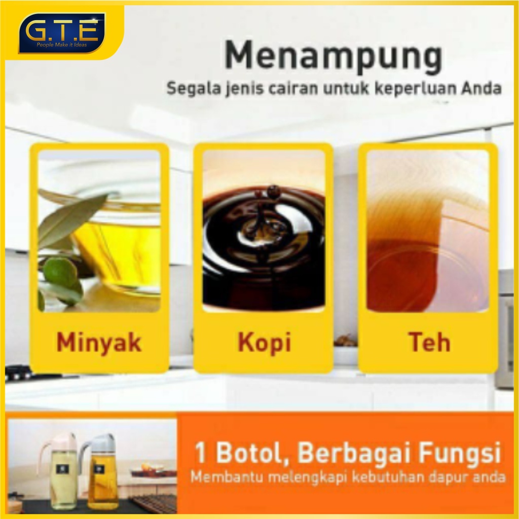 Botol Kaca Minyak Goreng 630ml / Bottle Oil / Botol Minyak Kecap Cuka Saus / Botol Kaca Multifungsi