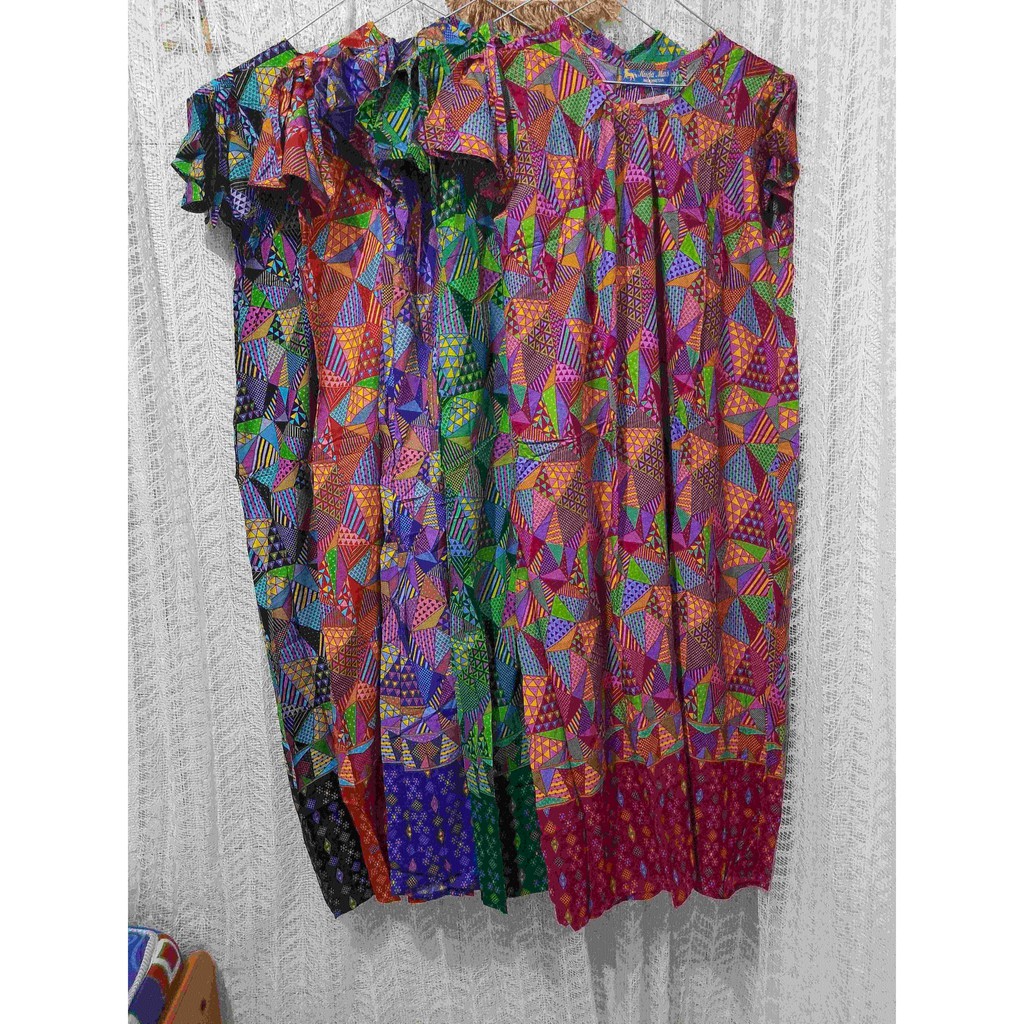 Daster Kuda Mas Couture Lengan Pendek Motif Kekinian Non Busui