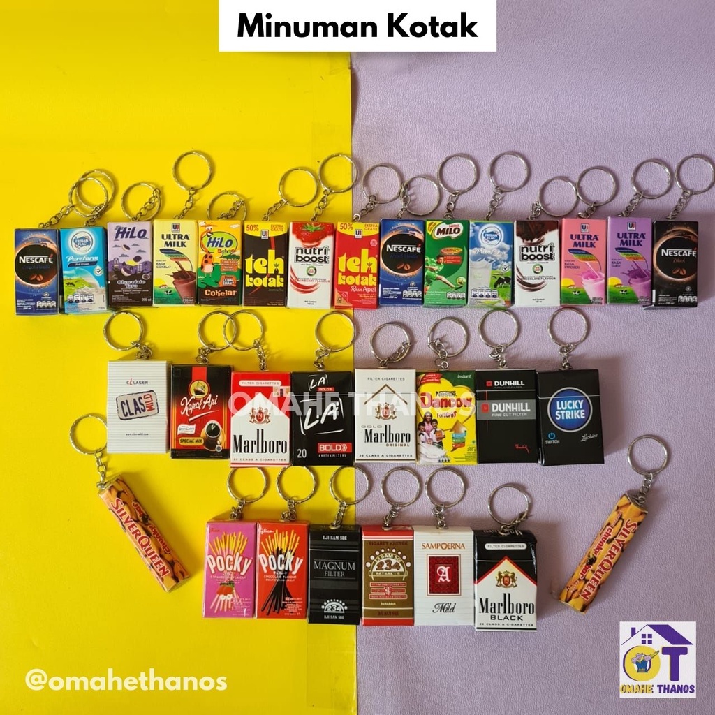 Aneka Gantungan Kunci Viral BISA PILIH MOTIF/gantungan replika miniatur snack/icecream/minuman/mie cup/samyang/boba/ganci snak/snek/rokok/eskrim/ganci unik/bts/gantungan kunci unik lucu murah kekinian/ganci seribuan/suvenir souvenir nikah murah-5