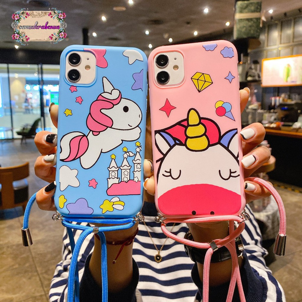 SS153 Softcase Slingcase Lanyard UNICORN Xiaomi Redmi Note 4 4x 5a Prime 5 6 7 8 9 9s Pro SB1496