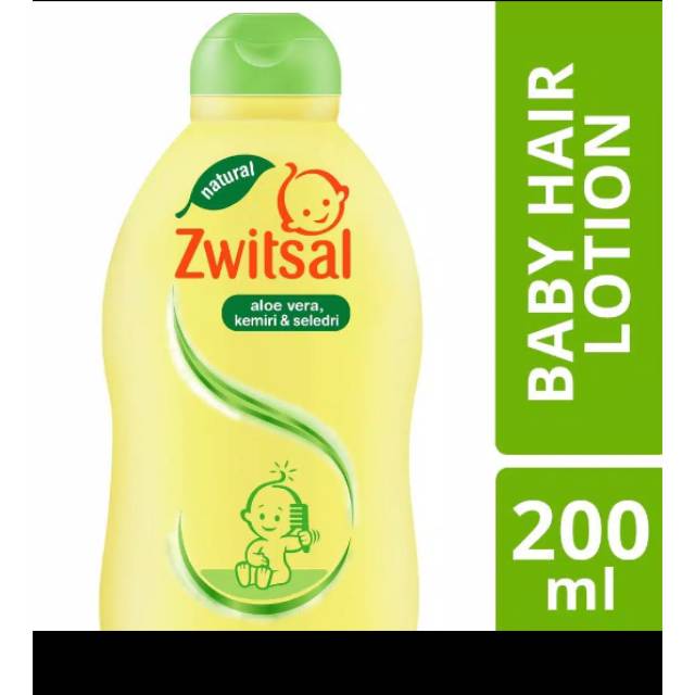 Zwitsal natural baby hair lotion aloe vera kemiri seledri 200ml