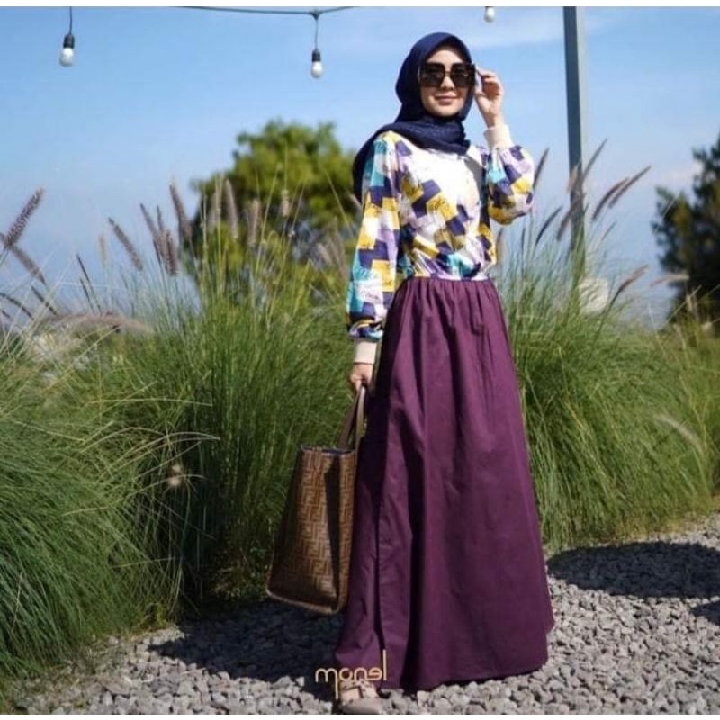 baju gamis Monel bukan deenay