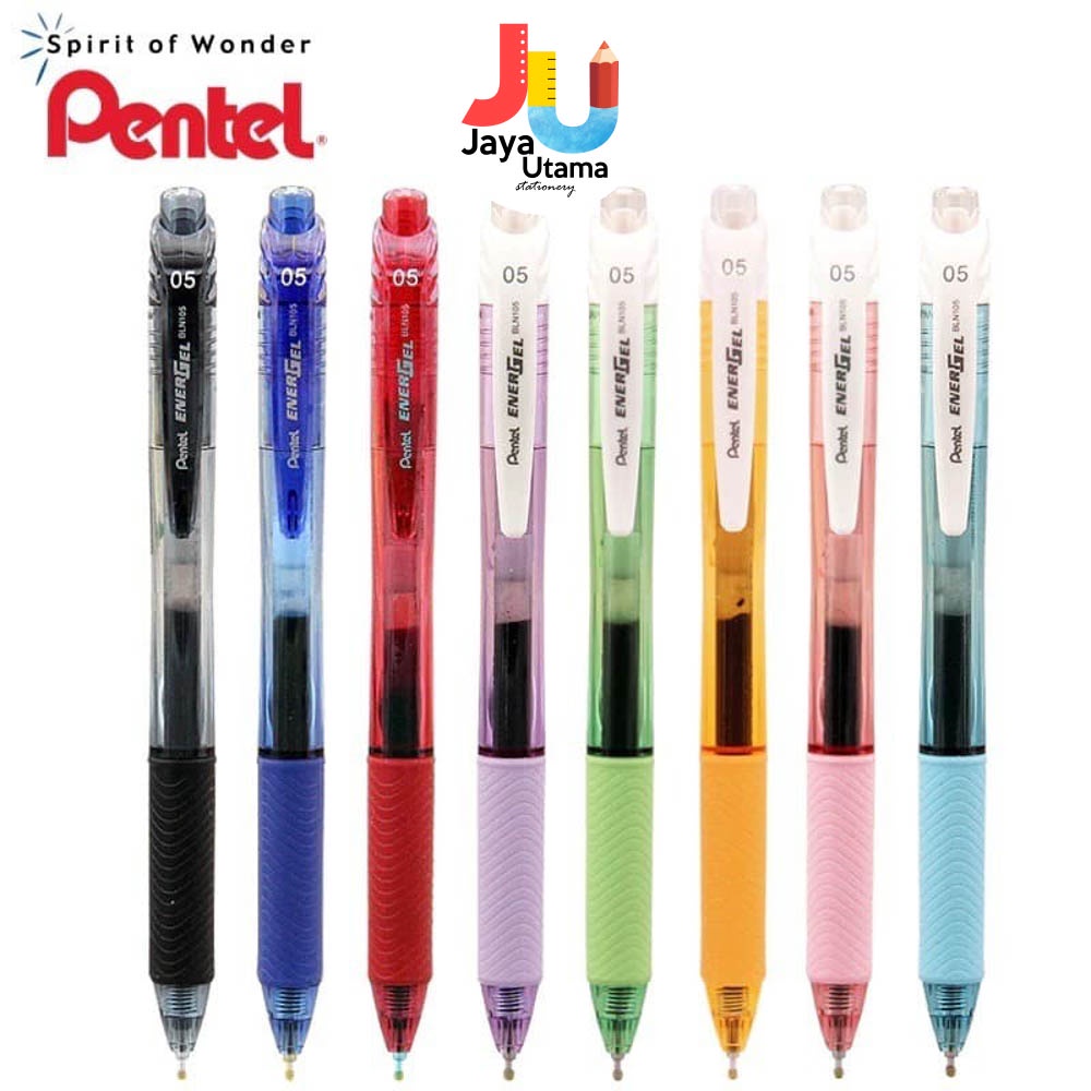 

Pentel Energel Pen 0.5 Mm BLN105 Black Ink Color Barrel Pulpen Ballpoint Tinta Hitam