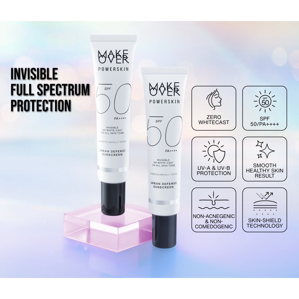 NEW! Make Over Powerskin Urban Defense Sunscreen