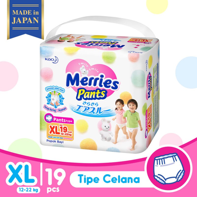 Merries Premium Pants XL19 - Merries Popok Celana Premium XL 19