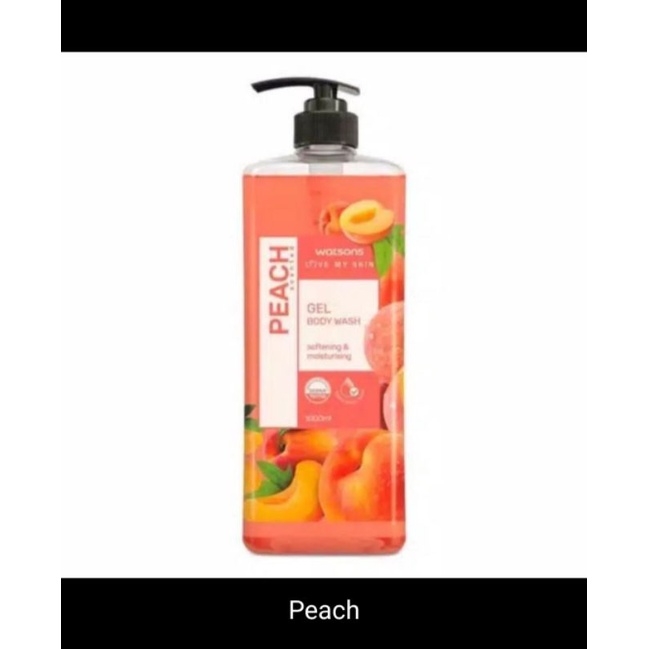 watson body wash peach 1000ml