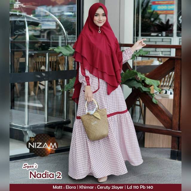 NADIA 2 SYARI BY NIZAM HIJAB FASHION