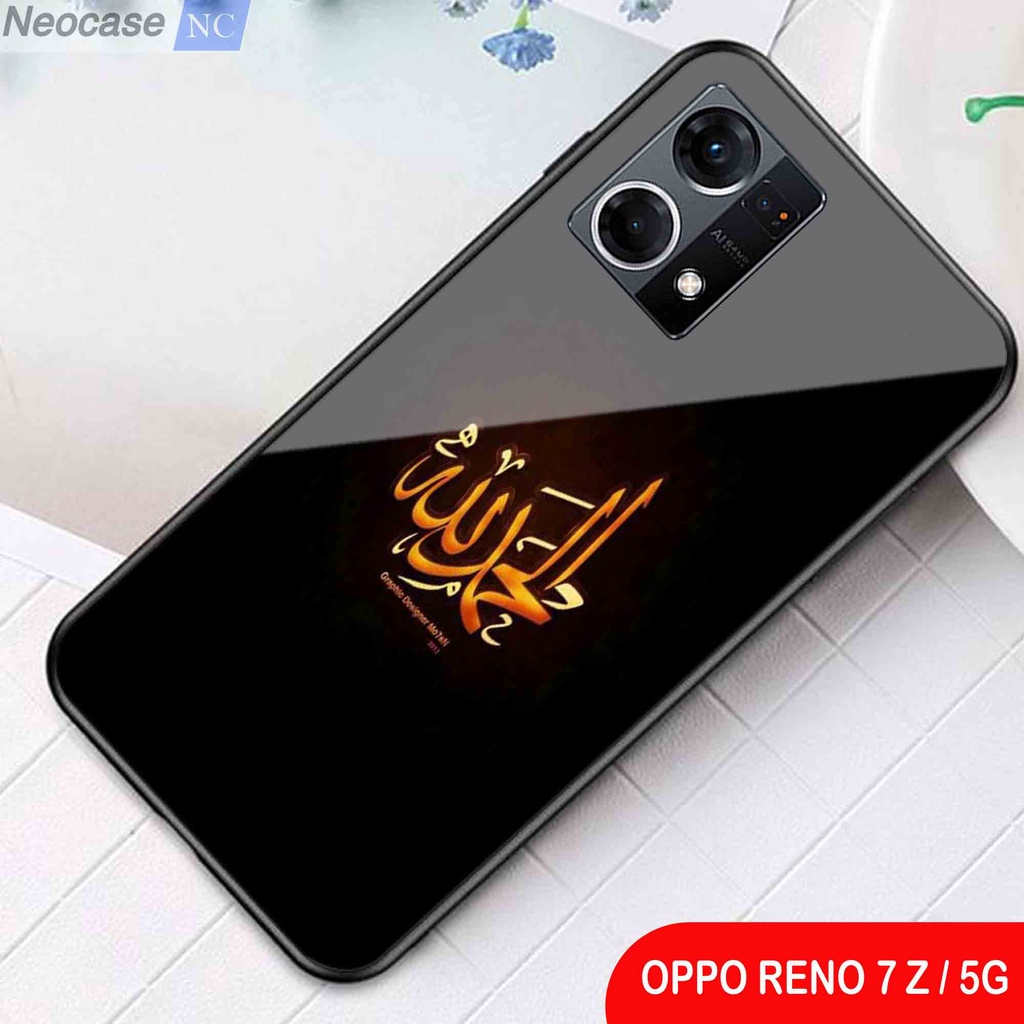 [N26] Softcase Glass Kaca Oppo Reno 7 Z 5G - Case Hp Oppo Reno 7 Z 5G - Casing Hp Oppo Reno 7 Z 5G