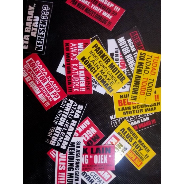 

STIKER kata-kata / stiker bahasa Sunda