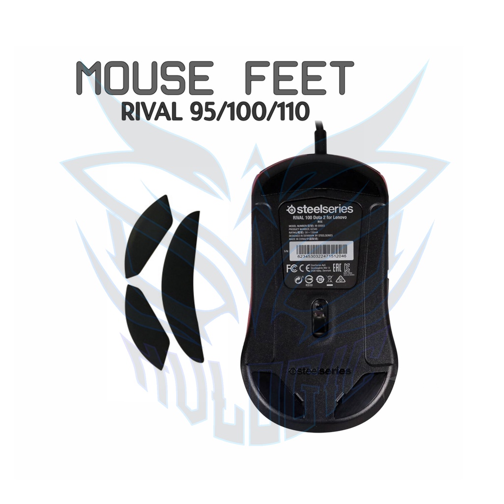 Mouse Feet Glide Steelseries RIVAL 100 / 110 / 95 - Mousefeet Skates PTFE