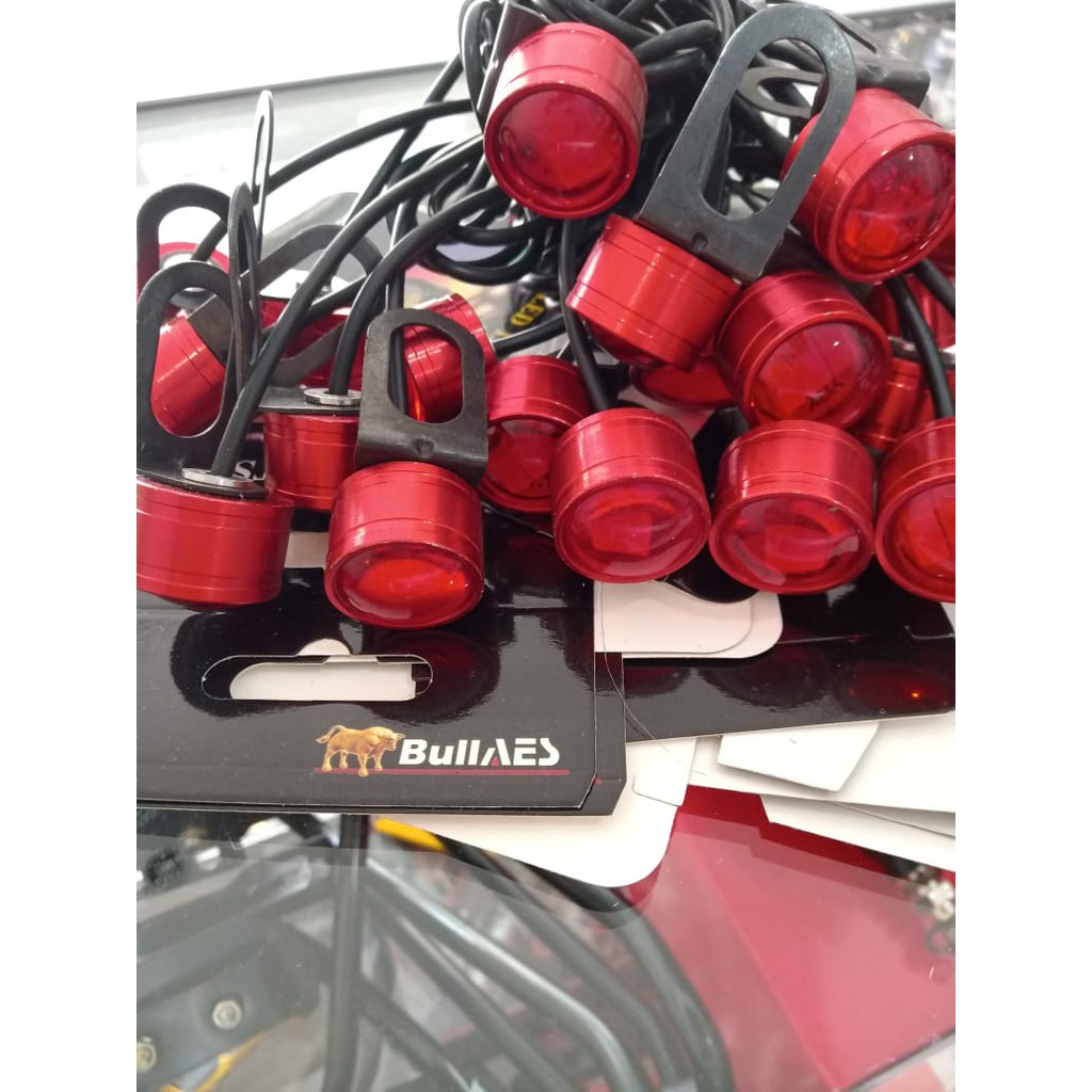 Lampu LED Mata Elang Eagle Eyes Strobo - Merah