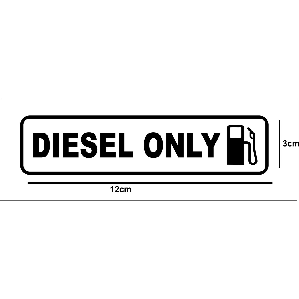 STIKER CUTTING DIESEL ONLY