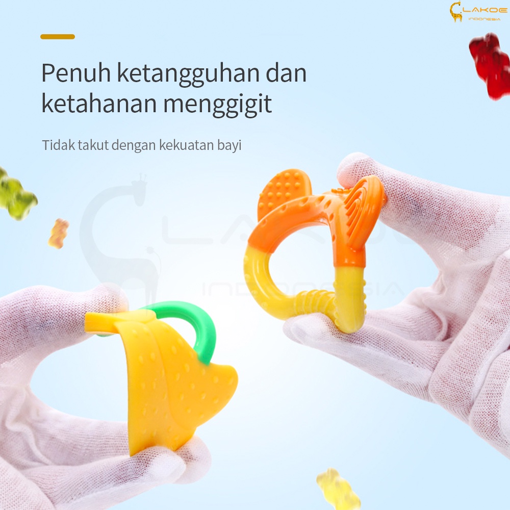 LAKOE Teether bayi /Gigitan bayi /mainan bayi model buah