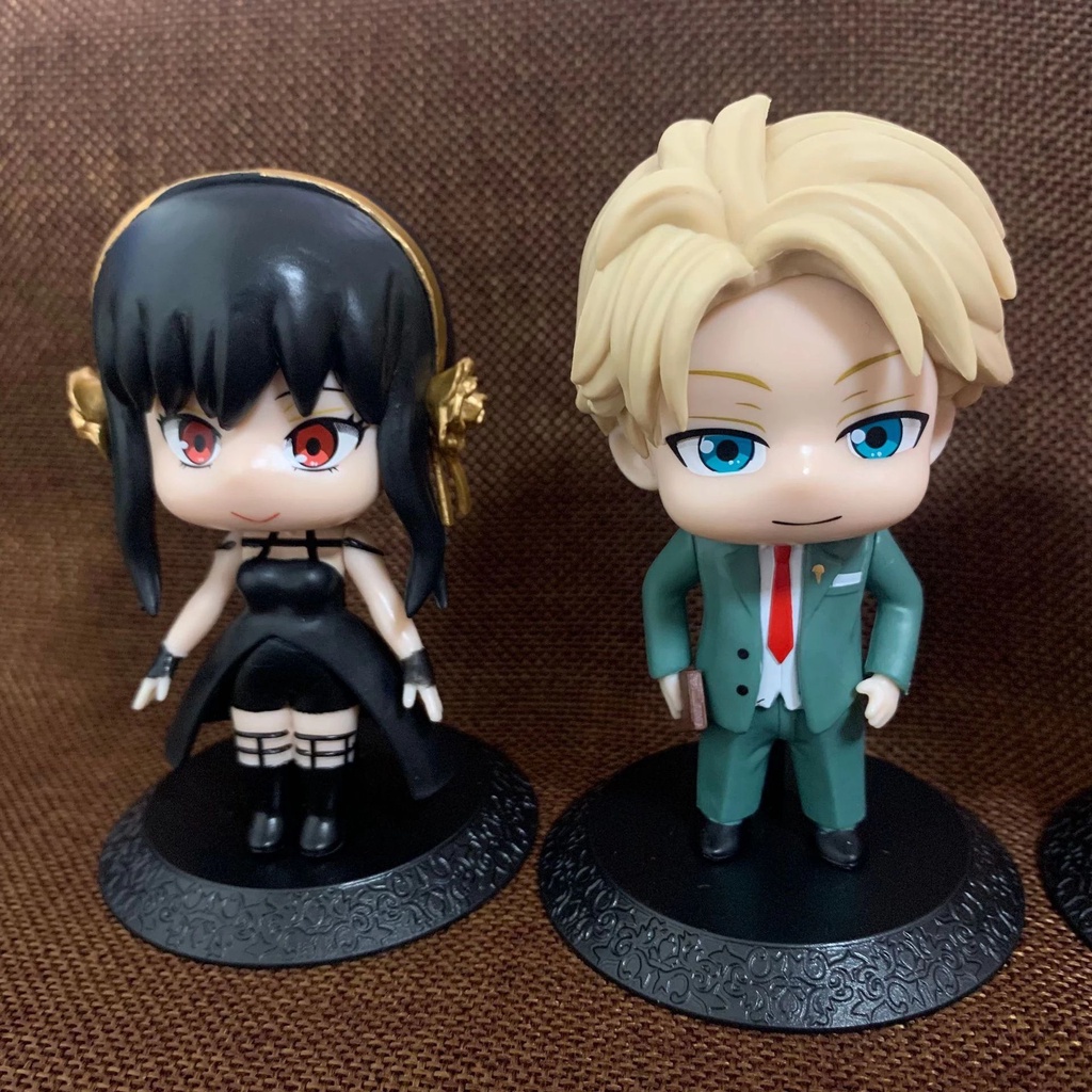 6pcs/set Spy x Family Anime Figure Anya Forger/Yor Forger/Loid Forger Action Figure Thorn Princess/007 Figurine Doll Toy