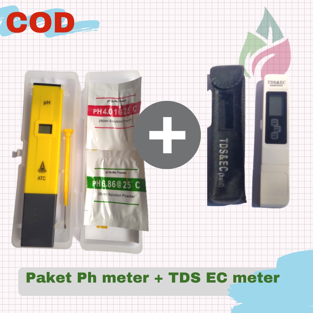 Set PH Meter dan TDS ec Hidroponik murah Cod bayar di tempat