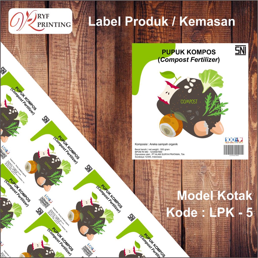 

LABEL PRODUK / KEMASAN