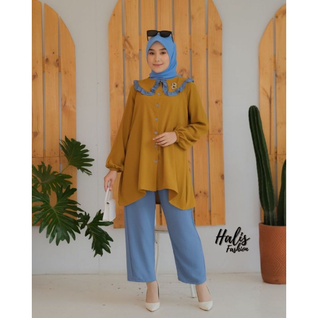 New modern style by Halis Fashion//original product Gamis by Halis